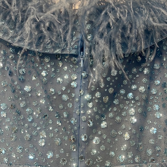 Light Blue Sparkly Gown - Picture 4 of 5